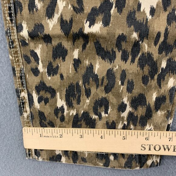 Anthropologie Current/Elliott Animal Print 30 The Clean Weslan Camo Cropped - Picture 4 of 16